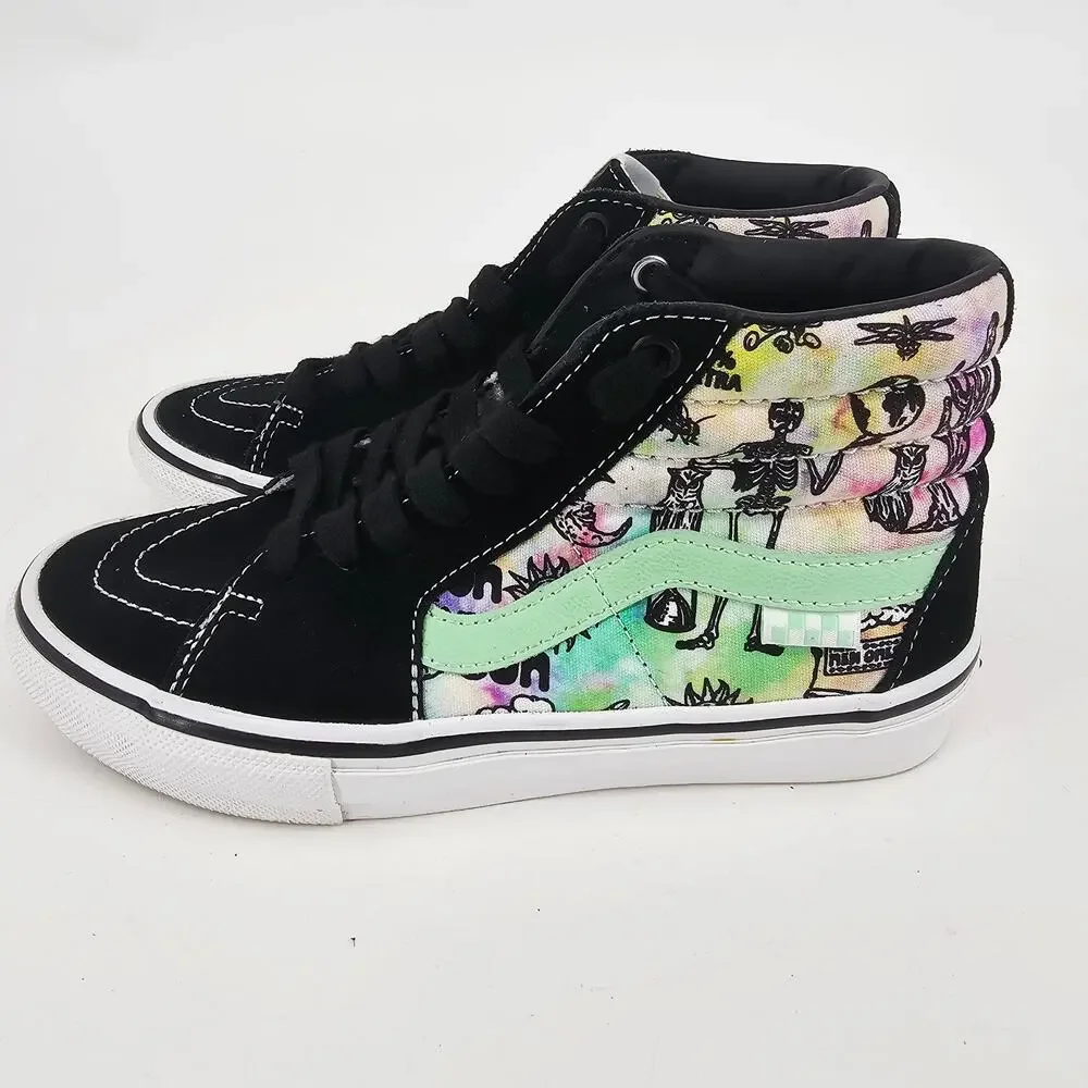 Vans Skate Sk8-Hi Shroom Doom Black Green Skate Sneaker Men's 5 fits Women's 7 - Picture 3 of 10